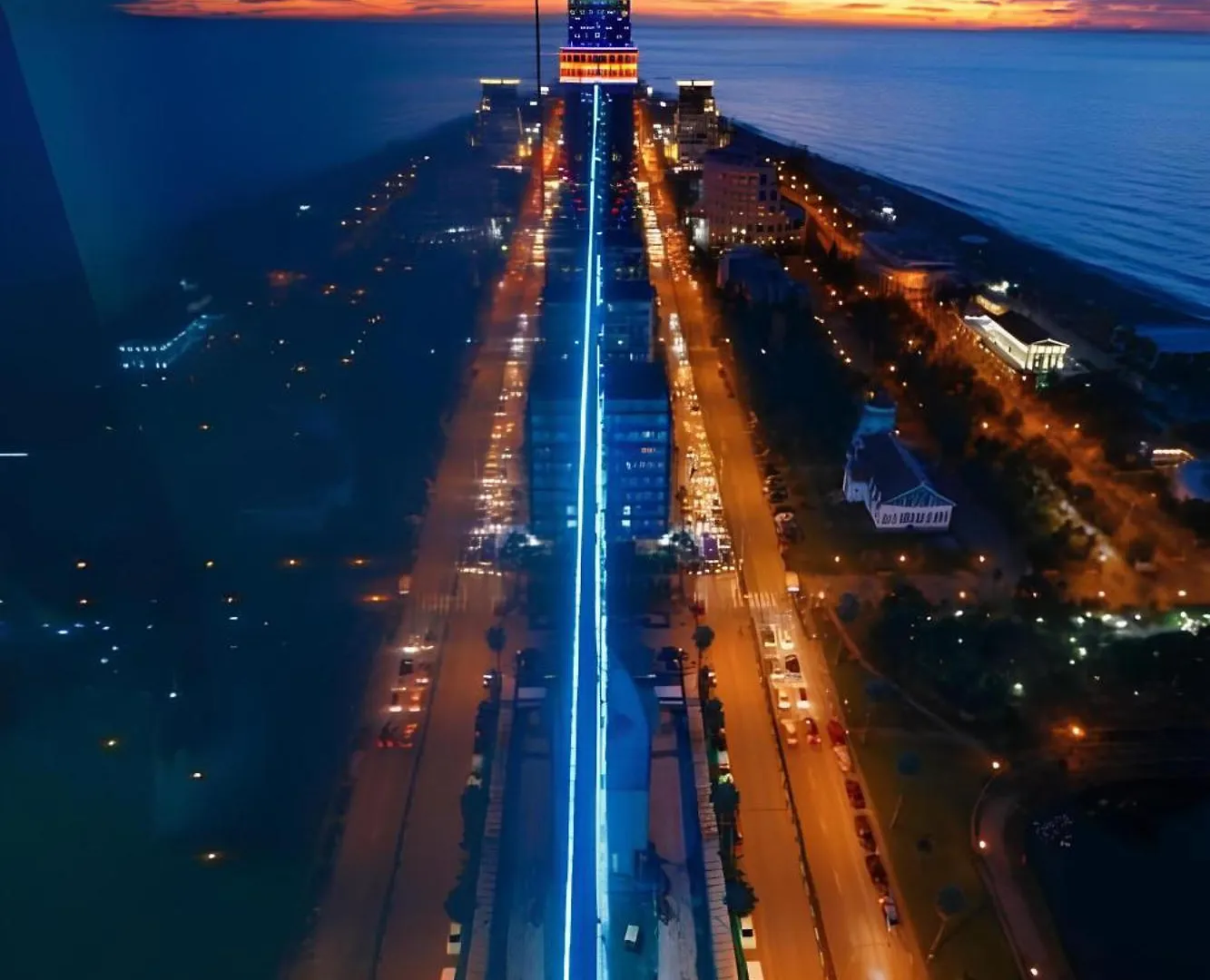 Apartment Balcony Sea Panorama View Batumi