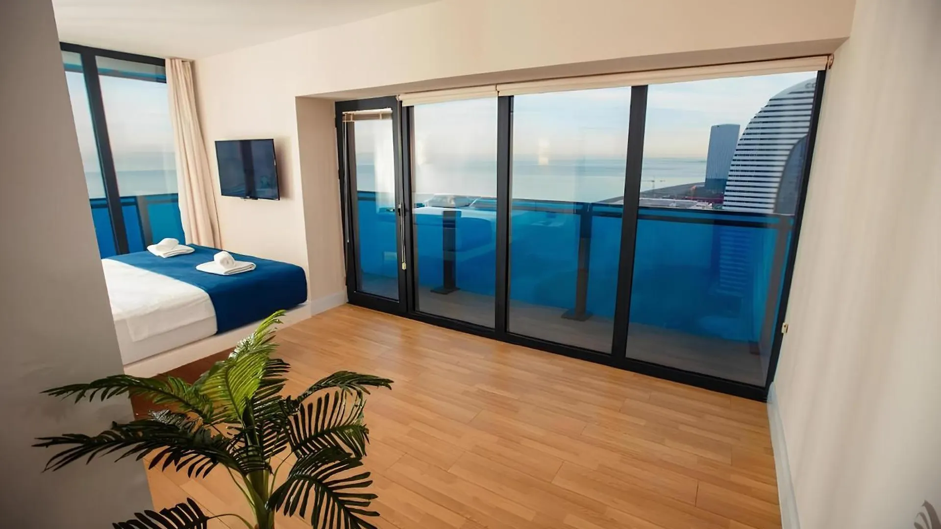 Aparthotel Apartment Balcony Sea Panorama View Batumi